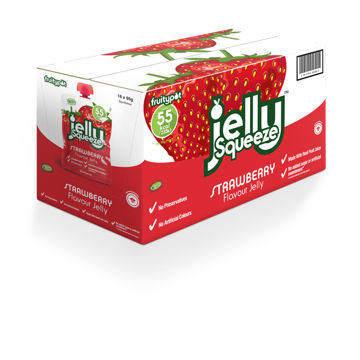 Picture of Fruitypot Strawberry Flavour Jelly Squeeze (16x95g)