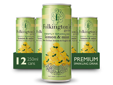Picture of Folkington's Gently Sparkling Lemon & Mint Pressé (12x250ml)