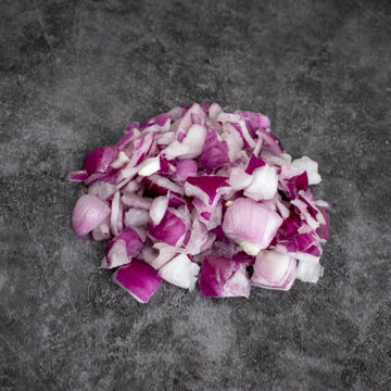 Picture of Pilgrim Fresh Produce 20mm Diced Red Onions (2.5kg)