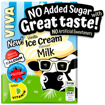 Picture of Viva Vanilla Ice Cream Flavoured Milk Drink (27x200ml)