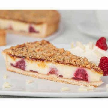 Picture of Chantilly Patisserie White Chocolate & Raspberry Brulee Tart (14ptn)