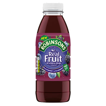 Picture of Robinsons Real Fruit Blackberry & Blueberry (12x500ml)
