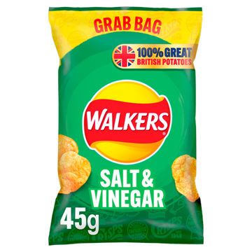 Picture of Walkers Salt & Vinegar Crisps (32x45g)