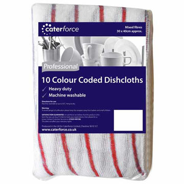 Picture of ProClean Red Colour Coded Dishcloths (20x10)