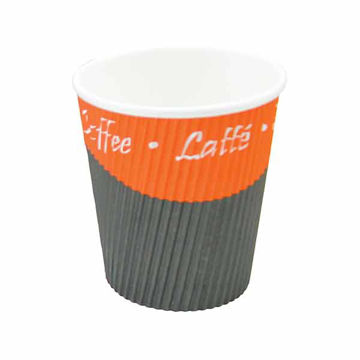 Picture of Edenware 8oz Ripple Kraft Coffee Cups (500)
