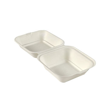 Picture of Edenware 6" Square Bagasse Burger Boxes (500)