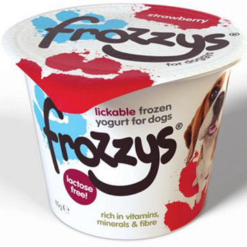Picture of Frozzys Strawberry Frozen Yogurt for Dogs (24x85g)