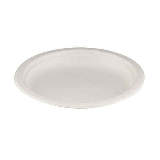 Picture of Edenware 7" White Bagasse Plates (500)