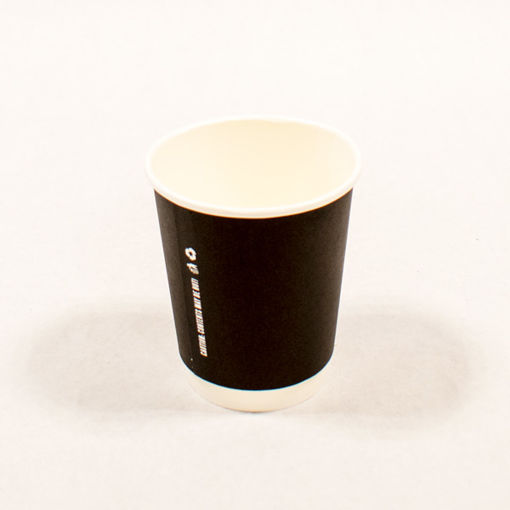 Picture of Go-Pak 8oz Black Double Wall Coffee Cup (500)