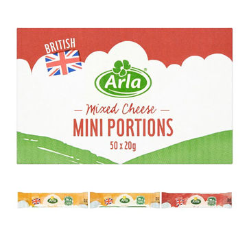 Picture of Arla Foods Mixed Mini Cheese Portions (50x20g)