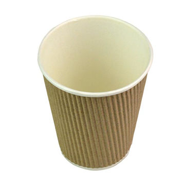 Picture of Celebration 12oz Tall Ripple Kraft Coffee Cups (500)