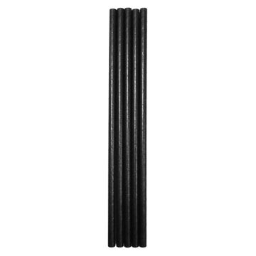 Picture of Magnum Packaging Black Paper Straws (20x250)